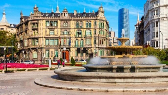 Habitacion En Vivienda Gran Via 毕尔巴鄂 外观 照片
